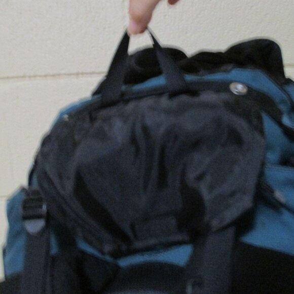X-Large KELTY Travel Backpack Duffle Bag Excellent Condition Turquoise & Black - Picture 11 of 16